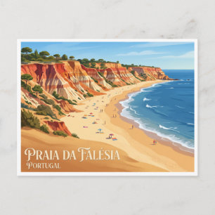 Praia da Falésia Albufeira Portugal Postkarte