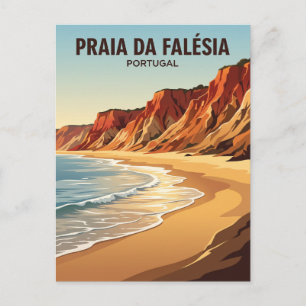 Praia da Falésia Portugal Postkarte