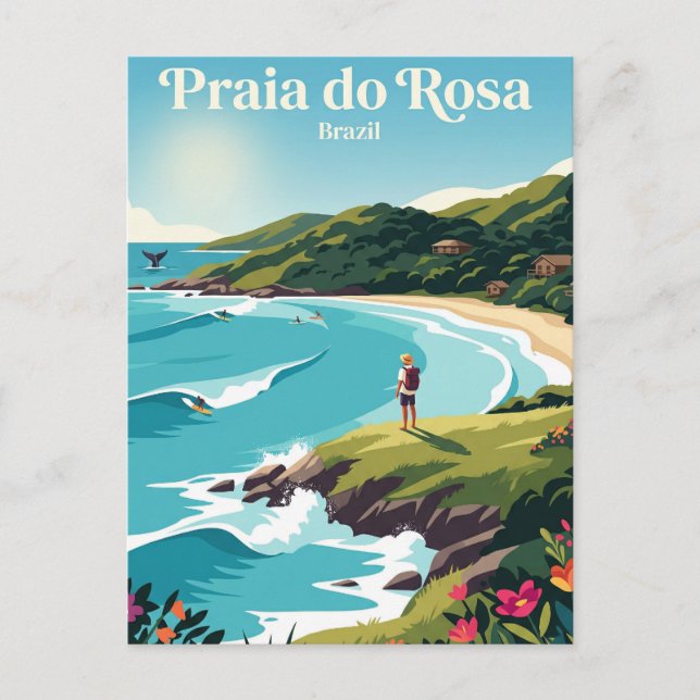 Praia do Rosa Brasilien Postkarte (Vorderseite)