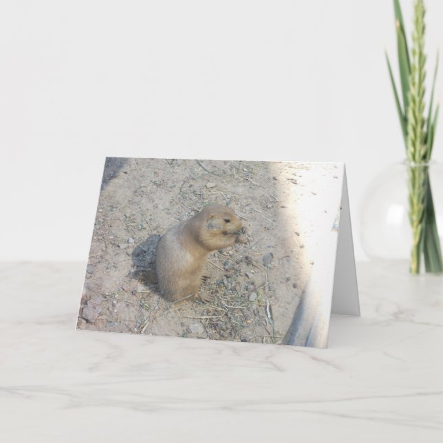 "Prairie Dog #2" Dankeschön Karte (Vorderseite)