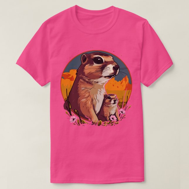 Prairie Dog Fathers Day T-Shirt (Design vorne)