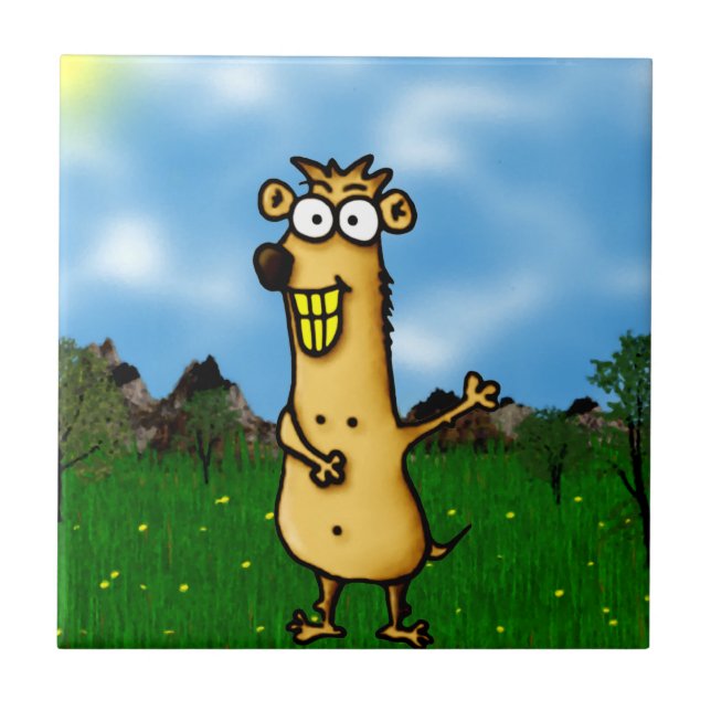 Prairie Dog Fliese (Vorderseite)