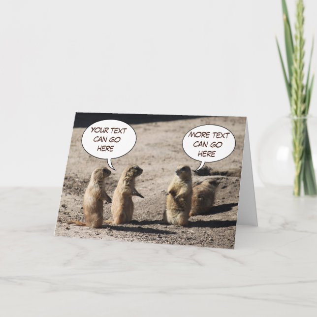 Prairie Dog Grußkarte Karte (Vorderseite)