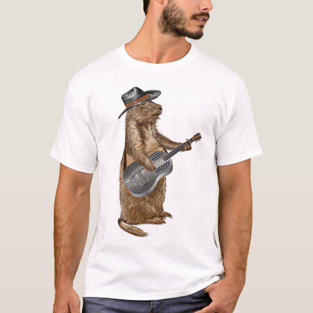 Prairie Dog Guitar T-Shirt (Vorderseite)