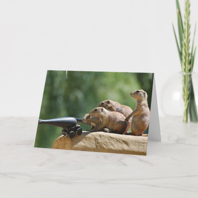 Prairie Dog Soldiers Grußkarte Karte (Vorderseite)