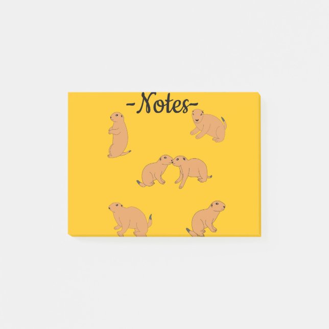 Prairie Dogs Post-it Klebezettel (Vorderseite)