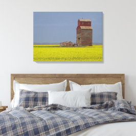 Prairie Elevator Landschaft Stretch Canvas Print Leinwanddruck