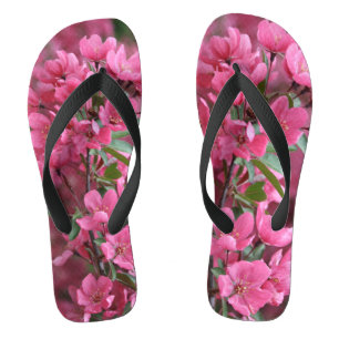 Prairie Fire Crab Apple Blüten Flip Flops