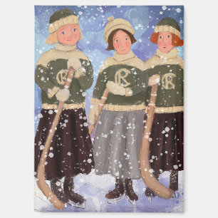 Prairie Girls im Winter Magnet