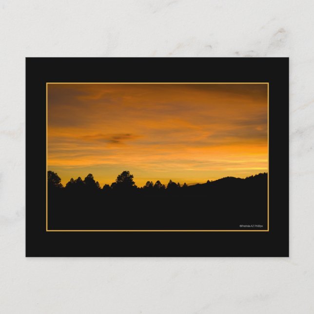 Prairie Hills bei Sunset Postkarte (Vorderseite)
