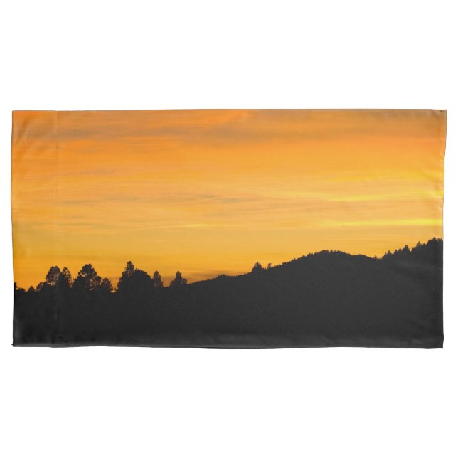 Prairie-Hügel bei Sonnenuntergang Kissenbezug (Vorderseite)