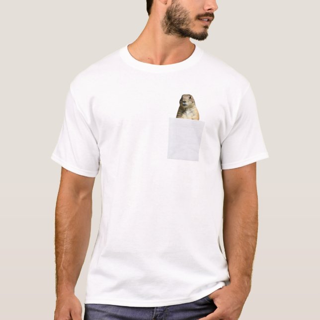 Prairie Hund in meinem Pocket Funny T - Shirt (Vorderseite)