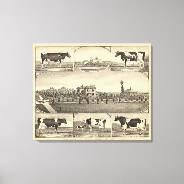 Prairie Lawn Farm, Nebraska Leinwanddruck (Vorderseite)