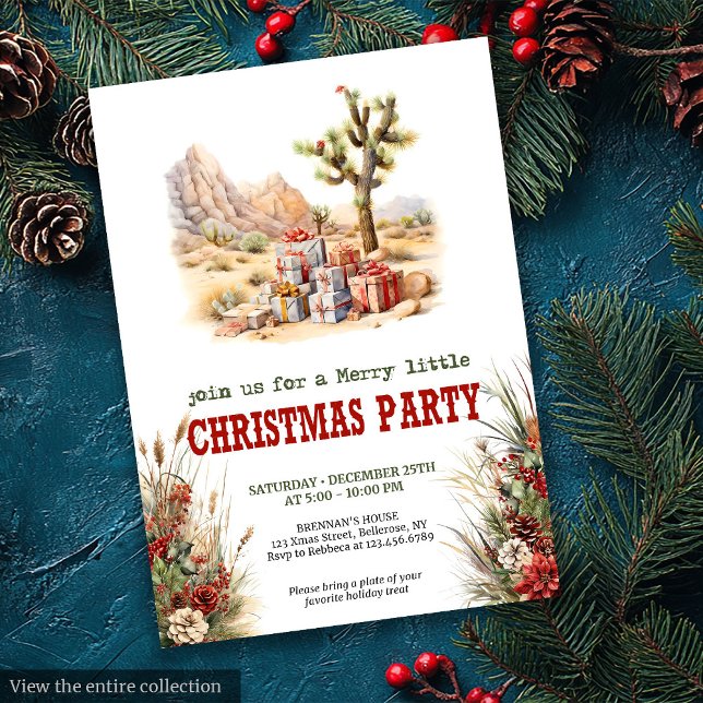 Prairie Ranch Christmas Party Invitation (Prairie Ranch Christmas Party Invitation)