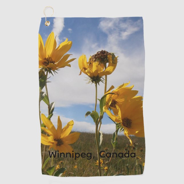 Prairie Sunset Golf Handtuch (Vorderseite)