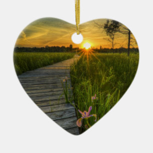 Prairie Sunset Keramikornament