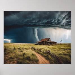 Prairie Tornado Large Ungerahmt Tornado Poster