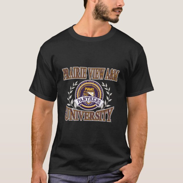 Prairie View Panthers Laurels Offiziell lizenziert T-Shirt (Vorderseite)