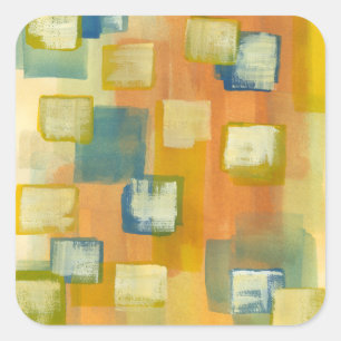 Prairie Zuhause I Quadratischer Aufkleber