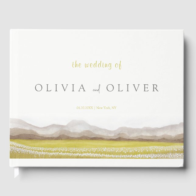Prairies in Bloom Wedding Gästebuch (Vorderseite)