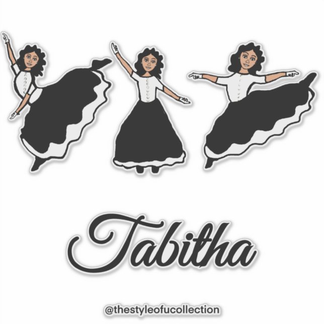 Praise Dancer BW #2 Sticker (Vorderseite)