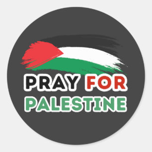 PRAK FÜR PALESTIN-Aufkleber Runder Aufkleber