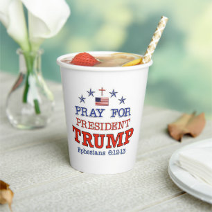 PRAKTIKEN FÜR TRUMP-Papiergruppen Pappbecher