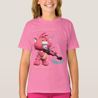 PRAKTIKEN MACHT PERFEKTES PINK T-Shirt