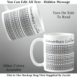 Praktisch perfekt und Name versteckte Meldung 137B Kaffeetasse