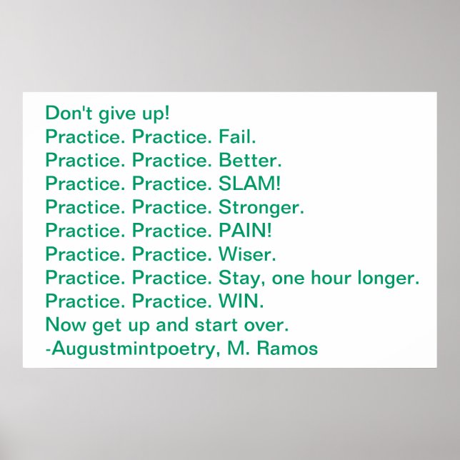Praktische Motivation Poster (Vorne)