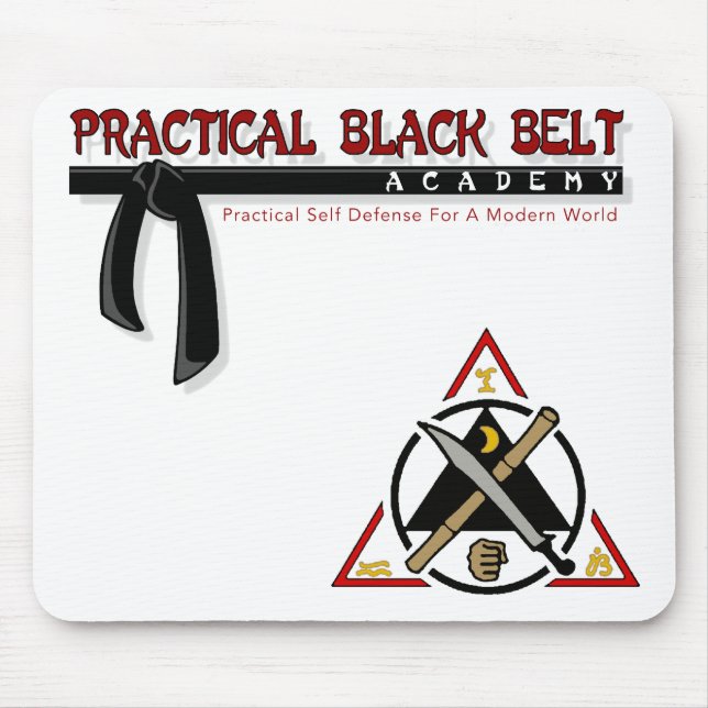 Praktischer Schwarzgürtel/Kali Mousepad (Vorne)