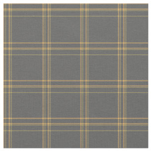 Praktischer Tartan kariert-Graugelber Zelllumberja Stoff
