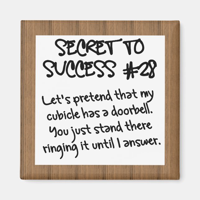 Praktizieren Sie Office Etiquette Magnet (Vorne)