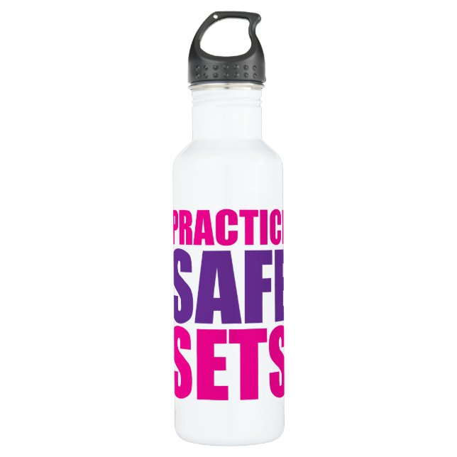 Praktizieren Sie sichere Sets - Die Spielemme hebe Trinkflasche (Vorderseite)
