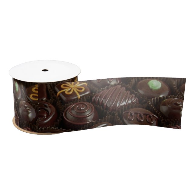 Praline auf Silk Band Satinband (Spule)