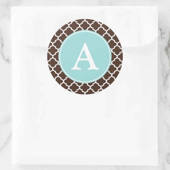 Praline Monogram Pattern Stickers (Tasche)