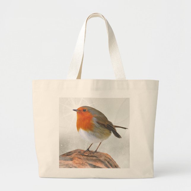 Praller Robin Redbreast Jumbo Stoffbeutel (Vorne)