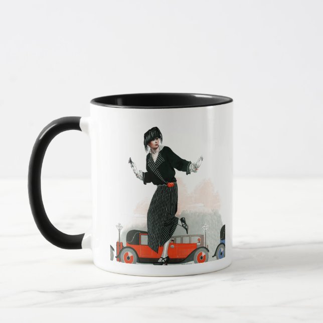 Prallplatte und Roadster Tasse (Links)