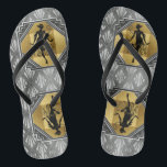 Prallplatten-Kunst-Deko Gatsby drehen Reinfälle um Flip Flops<br><div class="desc">Entworfen durch Frankies Tochter. Groß,  als Geschenk für Sie den Gatsby Zwanzigerjahre Kunst-Deko zu geben,  der Brautparty Wedding ist.</div>