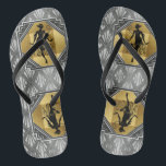 Prallplatten-Kunst-Deko Gatsby drehen Reinfälle um Flip Flops<br><div class="desc">Entworfen durch Frankies Tochter. Groß,  als Geschenk für Sie den Gatsby Zwanzigerjahre Kunst-Deko zu geben,  der Brautparty Wedding ist.</div>