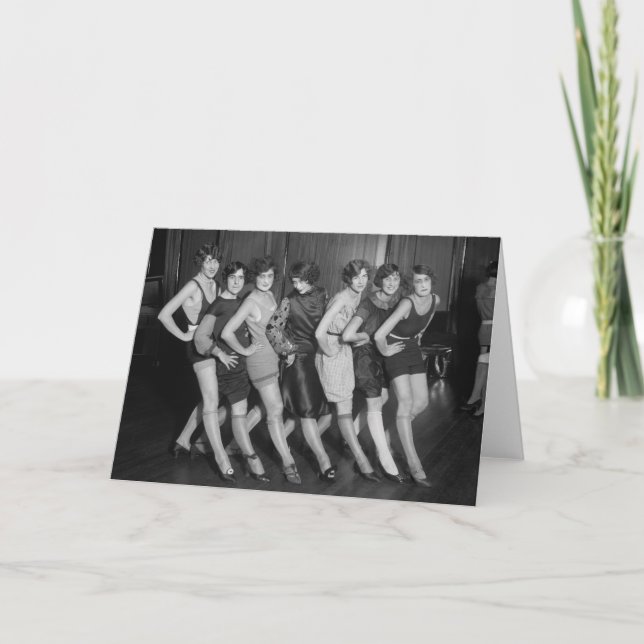 Prallplatten-Mädchen: 1925 Karte (Vorderseite)