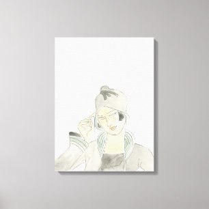 Prallplatten-Mode-Skizze Leinwanddruck