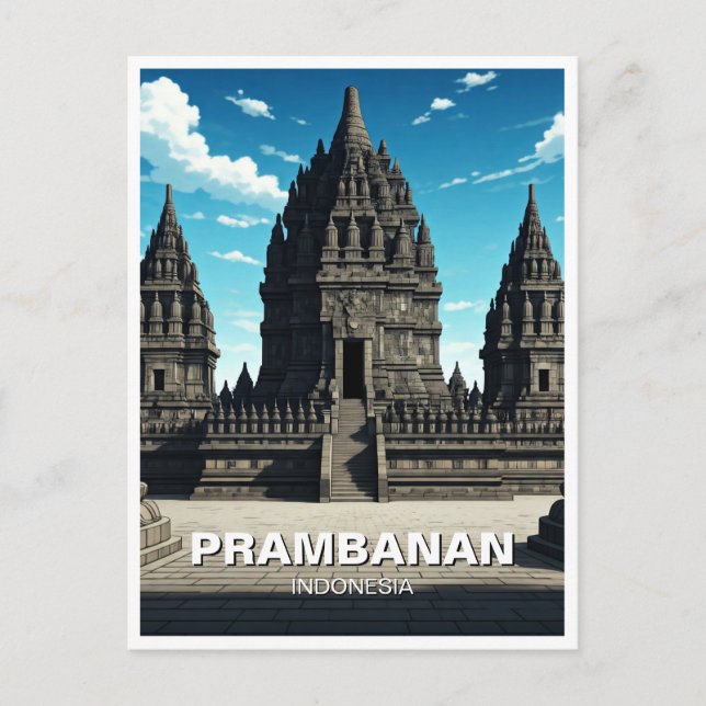 Prambanan Temple Indonesia UNESCO Postkarte (Vorderseite)