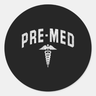 Prämedikation Runder Aufkleber