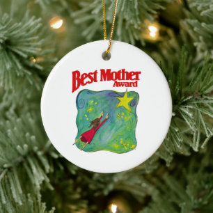 Prämie der besten Mutter von ihrer Familie auf der Keramikornament