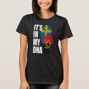 Prämie für angolanische und schwedische DNA-Mischu T-Shirt