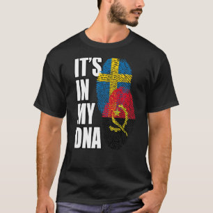 Prämie für angolanische und schwedische DNA-Mischu T-Shirt