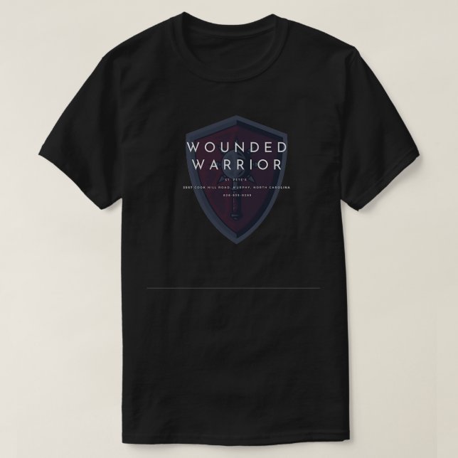 Prämie für verwundete Krieger T-Shirt (Design vorne)
