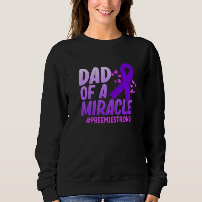 Prämie Vater Frühzeitige Geburtserwartung Monat Un Sweatshirt (Vorderseite)