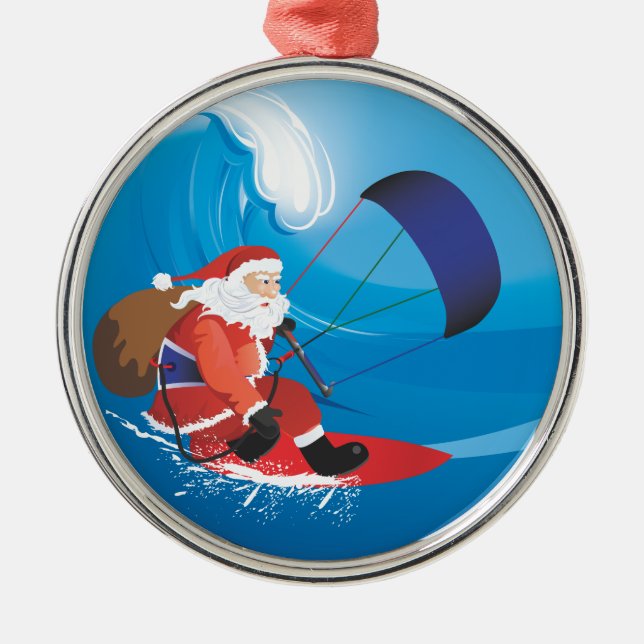 Prämien-Verzierung Sankt Kitesurf Ornament Aus Metall (Vorne)
